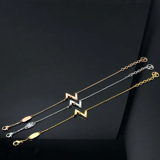 [Vellora Opalyn]VOLT LV LOGO BRACELET