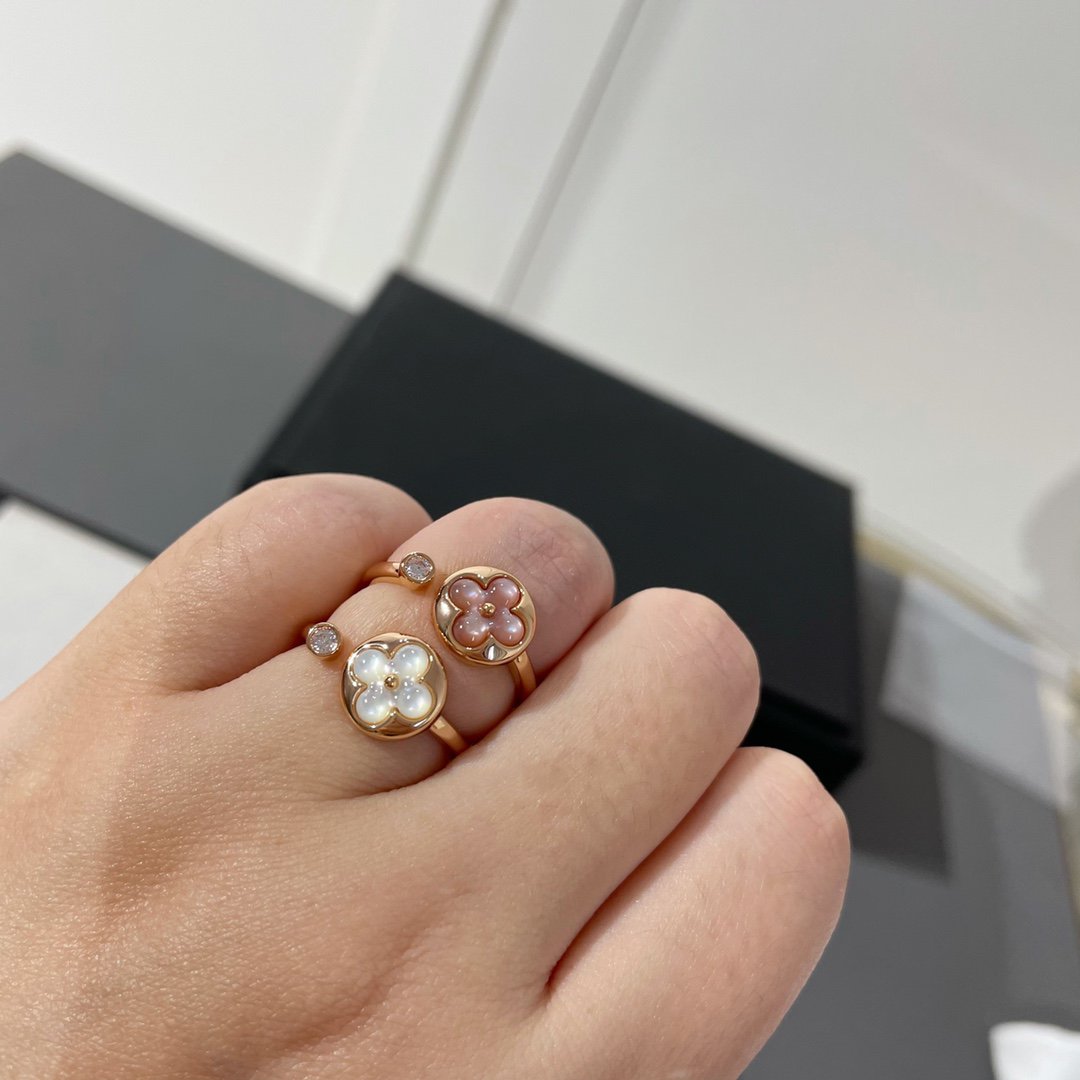 [Vellora Opalyn]SUN 1 DIAMOND PINK MOP RING
