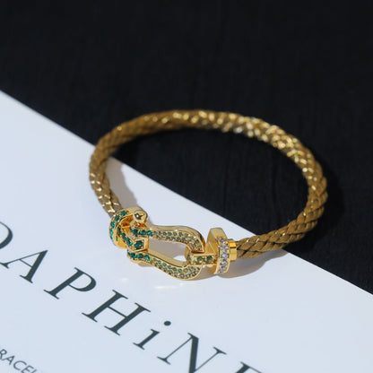 [Vellora Opalyn]FORCE 10 GOLD GREEN DIAMOND PAVED