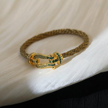 [Vellora Opalyn]FORCE 10 GOLD GREEN DIAMOND PAVED