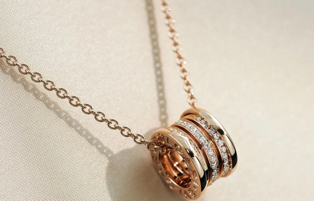 [Vellora Opalyn]ZERO 1 PINK GOLD DIAMOND NECKLACE