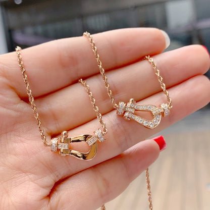 [Vellora Opalyn]FORCE 10 PINK GOLD DIAMOND NECKLACE