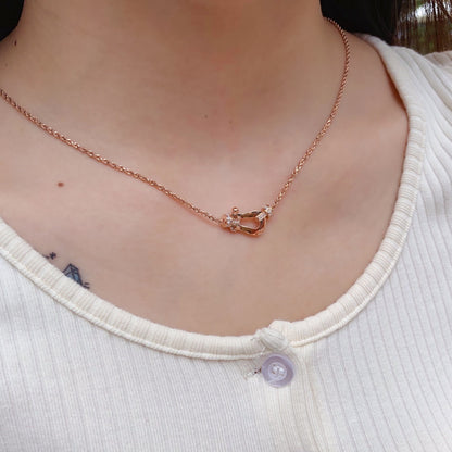 [Vellora Opalyn]FORCE 10 PINK GOLD DIAMOND NECKLACE