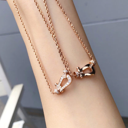 [Vellora Opalyn]FORCE 10 PINK GOLD DIAMOND NECKLACE