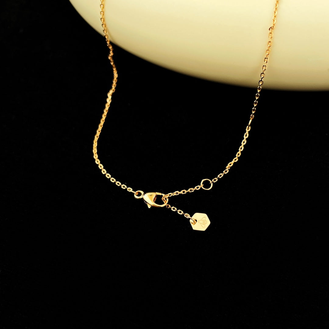 [Vellora Opalyn]BEE MINI PEDANT DIAMOND NECKLACE
