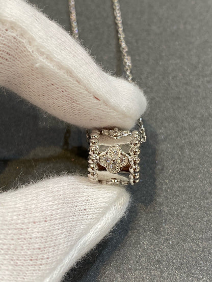 [Vellora Opalyn]PERLEE PEDANT SIVLER DIAMOND NECKLACE