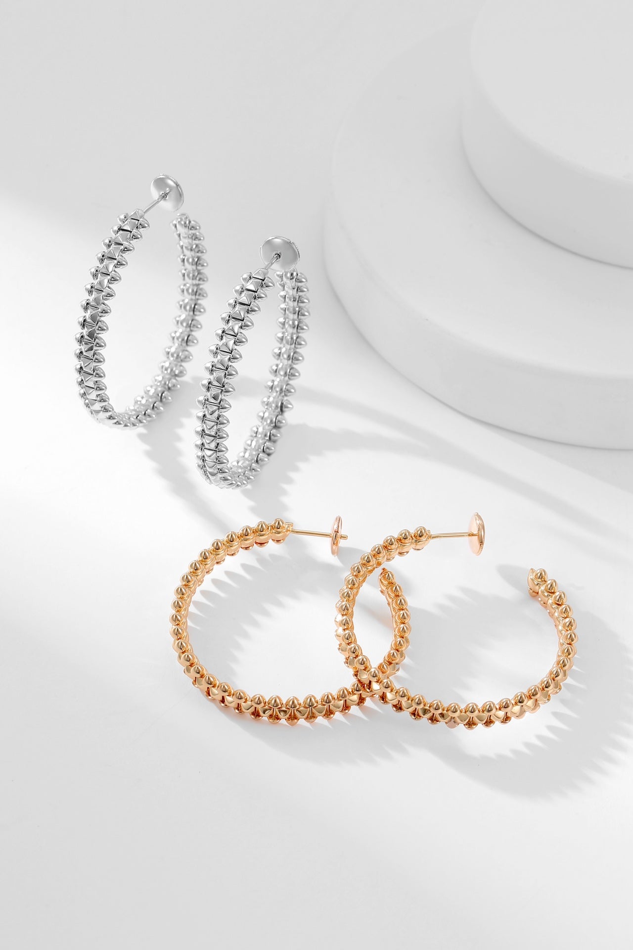[Vellora Opalyn]CLASH HOOP EARRINGS