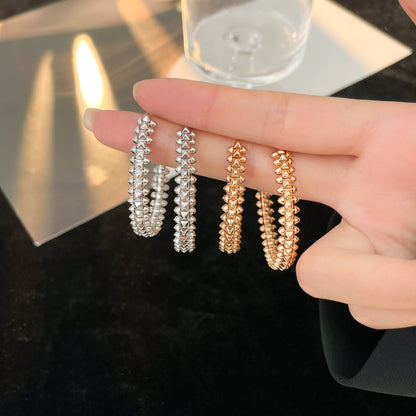 [Vellora Opalyn]CLASH HOOP EARRINGS