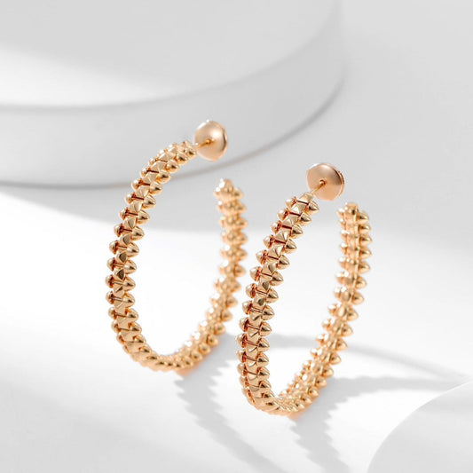 [Vellora Opalyn]CLASH HOOP EARRINGS