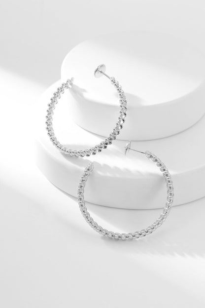 [Vellora Opalyn]CLASH HOOP EARRINGS