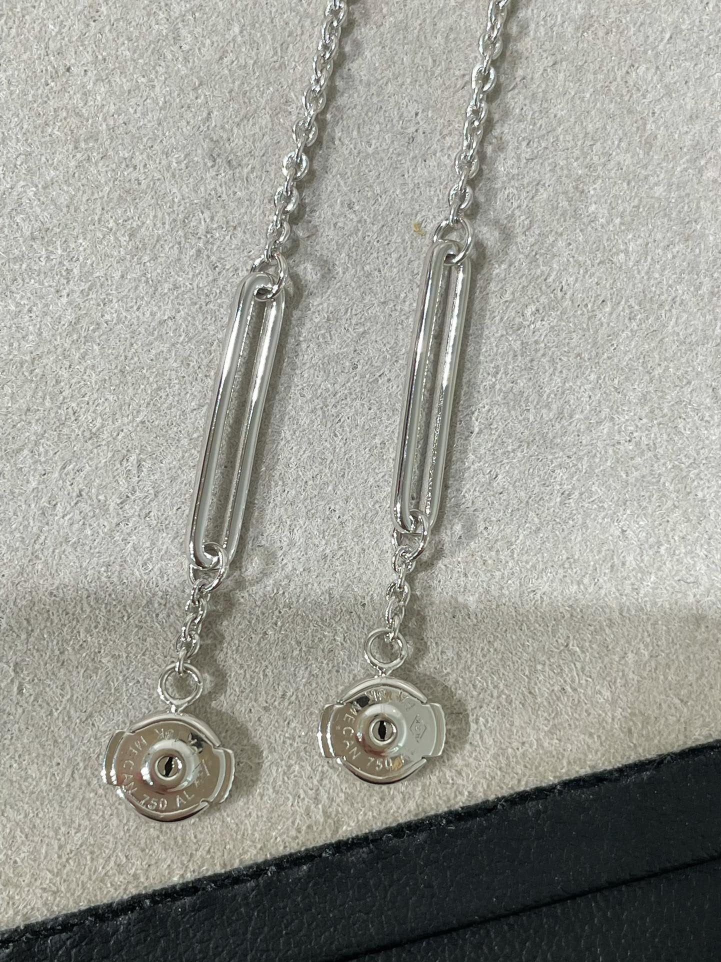 [Vellora Opalyn]CHAINE CHAOS DIAMOND DROP EARRINGS