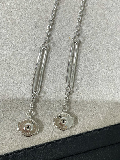 [Vellora Opalyn]CHAINE CHAOS DIAMOND DROP EARRINGS