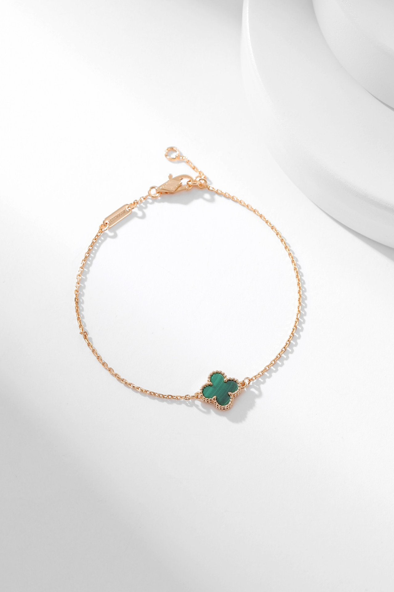 [Vellora Opalyn]CLOVER BRACELET MALACHITE 1 MOTIF