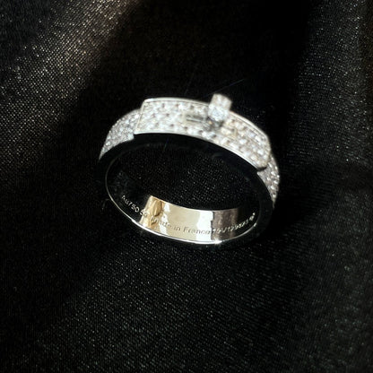 [Vellora Opalyn]KELLY SILVER DIAMOND RING