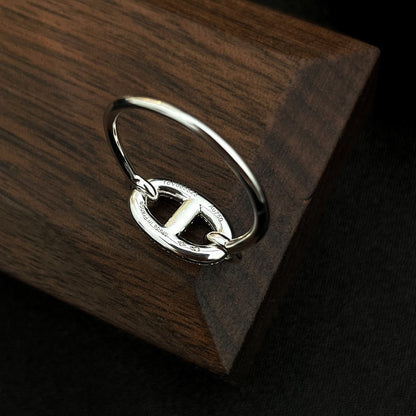 [Vellora Opalyn]RONDE SMALL SILVER DIAMOND RING