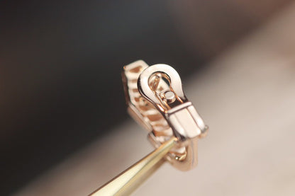 [Vellora Opalyn] SERPENT PINK GOLD DIAMOND EARRINGS