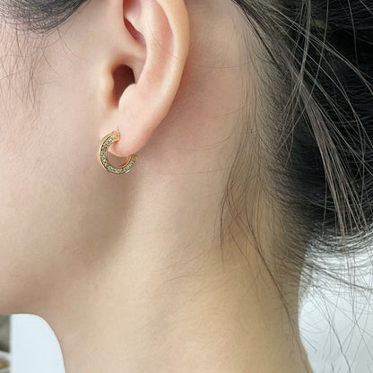 [Vellora Opalyn]LOVE DIAMOND EARRINGS