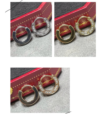 [Vellora Opalyn]LOVE DIAMOND EARRINGS