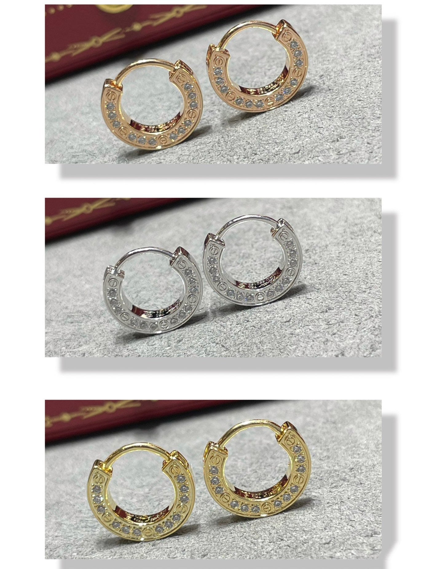 [Vellora Opalyn]LOVE DIAMOND EARRINGS