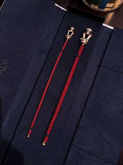 [Vellora Opalyn]FORCE 10 HALF DIAMOND PINK GOLD RED CORDERI LARGE AND MEDIUM MODEL