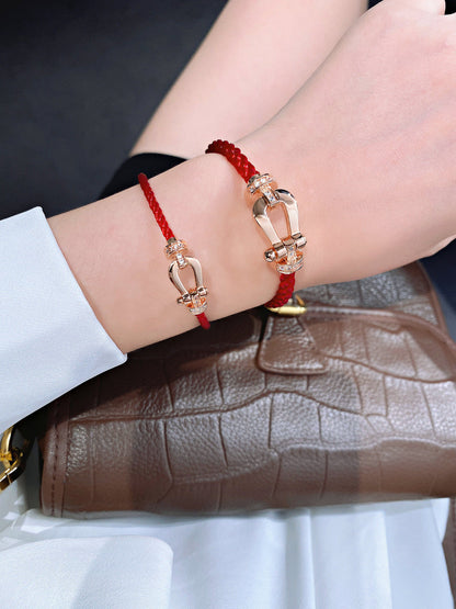 [Vellora Opalyn]FORCE 10 HALF DIAMOND PINK GOLD RED CORDERI LARGE AND MEDIUM MODEL