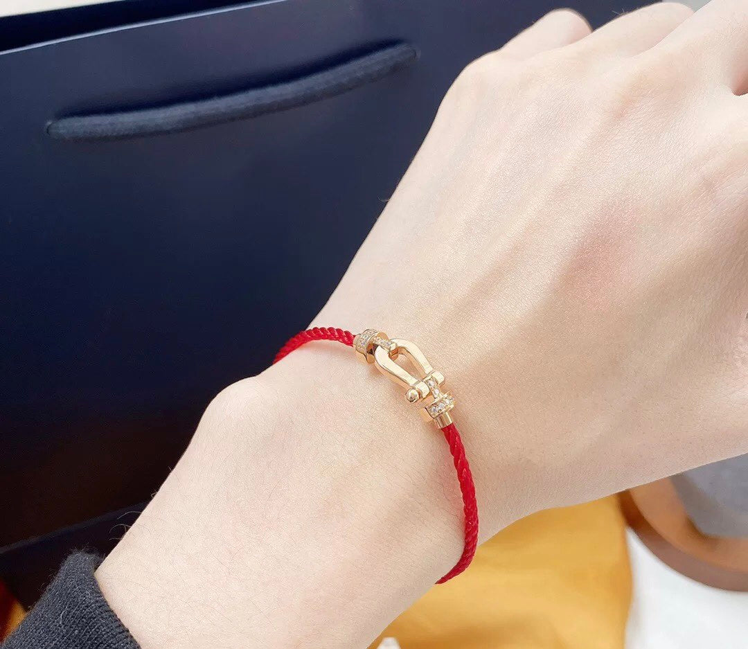 [Vellora Opalyn]FORCE 10 HALF DIAMOND PINK GOLD RED CORDERI LARGE AND MEDIUM MODEL