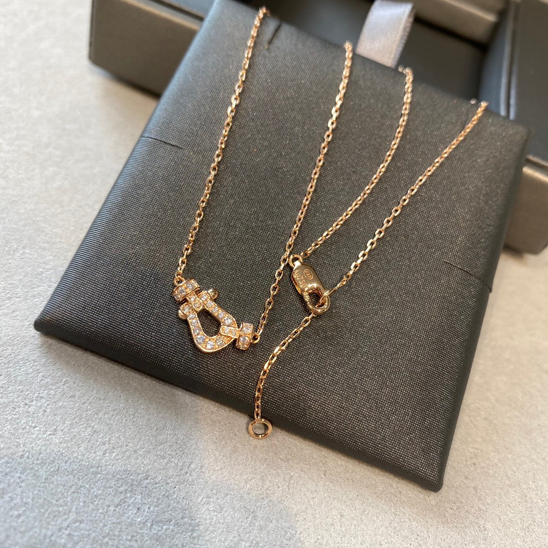 [Vellora Opalyn]FORCE 10 DIAMOND PINK GOLD NECKLACE MINI MODEL