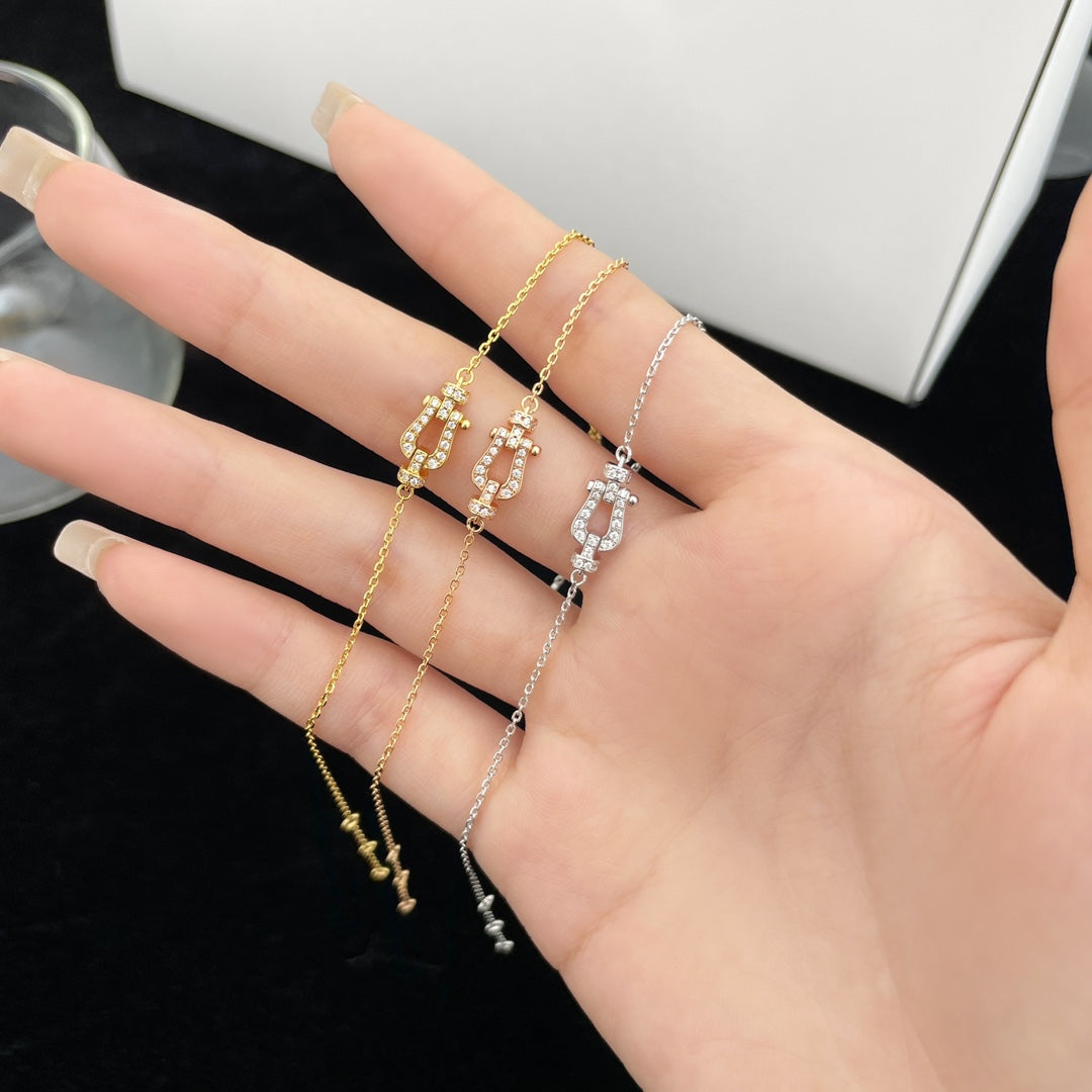 [Vellora Opalyn]FORCE 10 FULL DIAMOND BUCKLE CHAIN LINK MINI MODEL