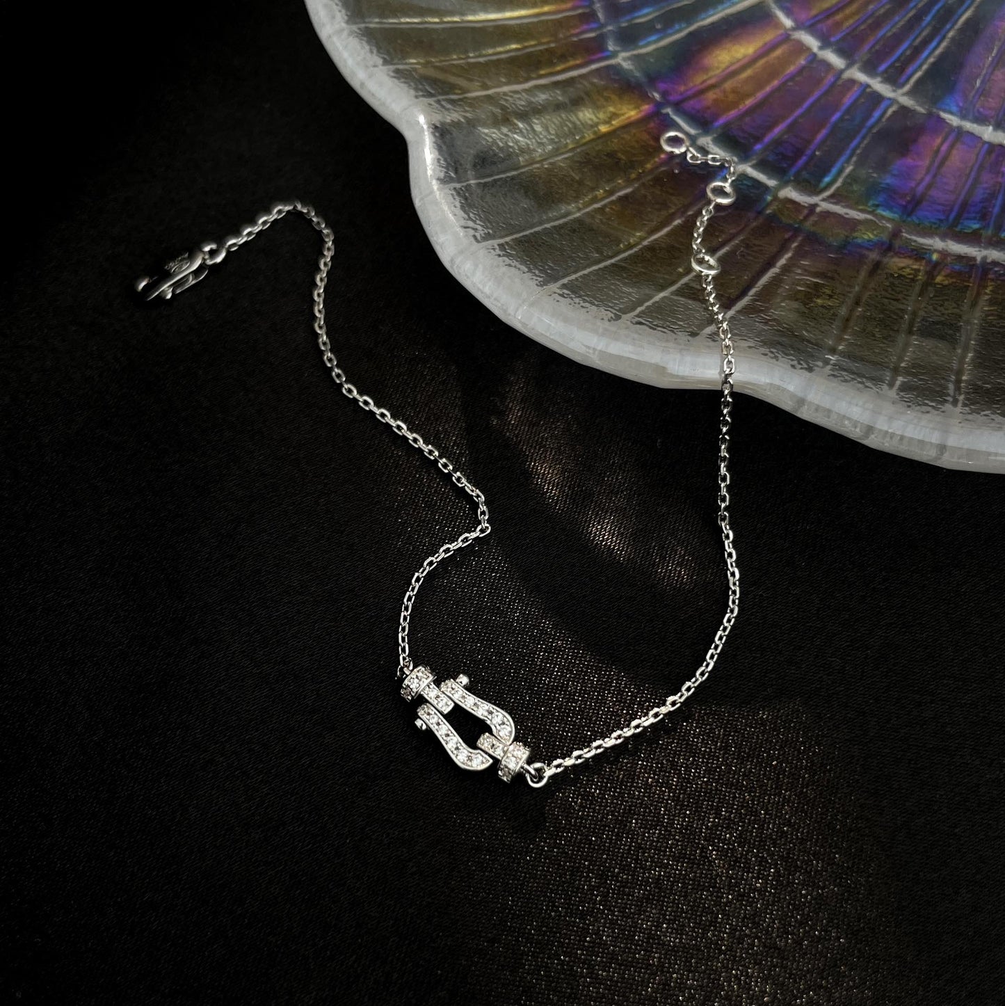 [Vellora Opalyn]FORCE 10 FULL DIAMOND BUCKLE CHAIN LINK MINI MODEL
