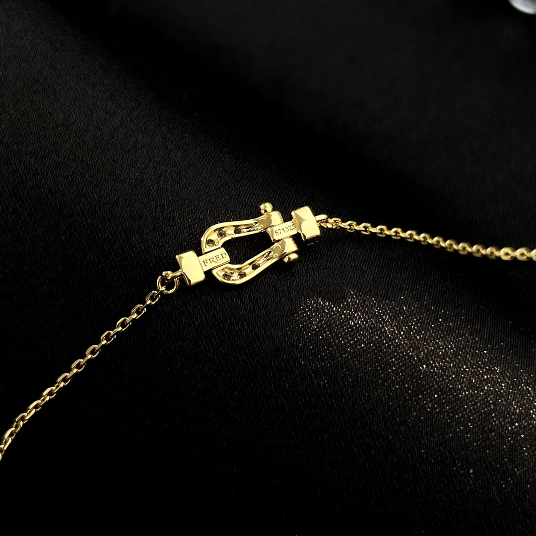 [Vellora Opalyn]FORCE 10 FULL DIAMOND BUCKLE CHAIN LINK MINI MODEL