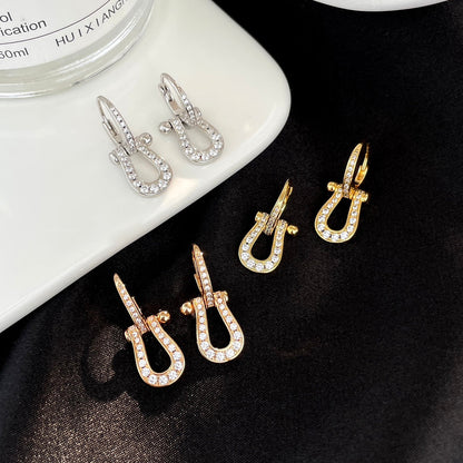 [Vellora Opalyn]FORCE 10 FULL DIAMOND DROP EARRINGS MEDIUM MODEL