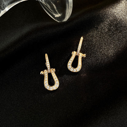 [Vellora Opalyn]FORCE 10 FULL DIAMOND DROP EARRINGS MEDIUM MODEL