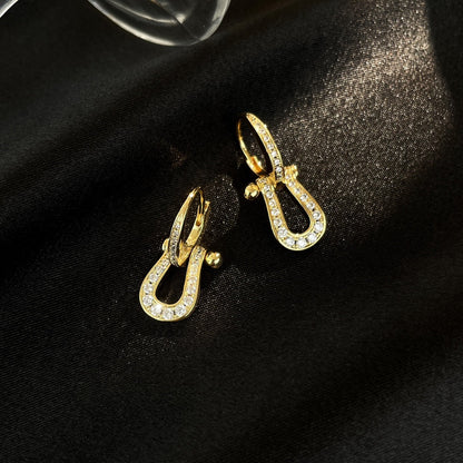 [Vellora Opalyn]FORCE 10 FULL DIAMOND DROP EARRINGS MEDIUM MODEL