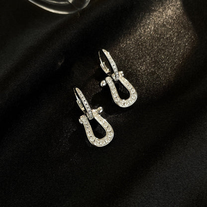 [Vellora Opalyn]FORCE 10 FULL DIAMOND DROP EARRINGS MEDIUM MODEL