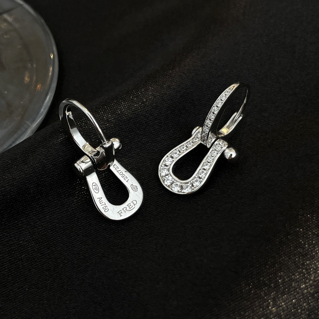 [Vellora Opalyn]FORCE 10 FULL DIAMOND DROP EARRINGS MEDIUM MODEL