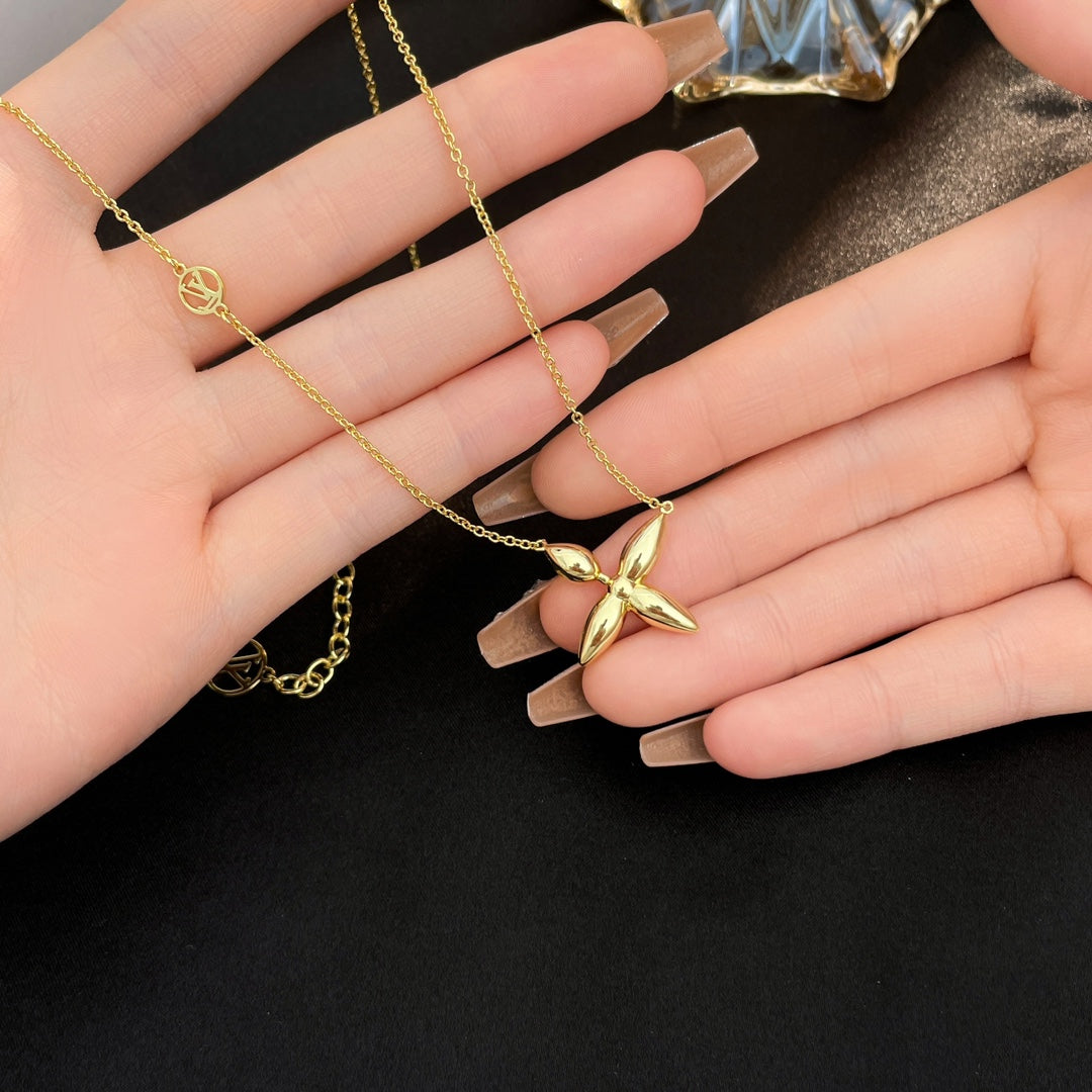 [Vellora Opalyn]LOUISETTE GOLD NECKLACE