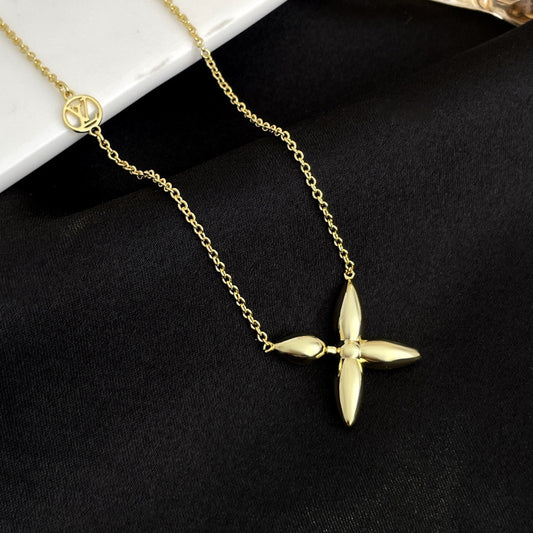 [Vellora Opalyn]LOUISETTE GOLD NECKLACE
