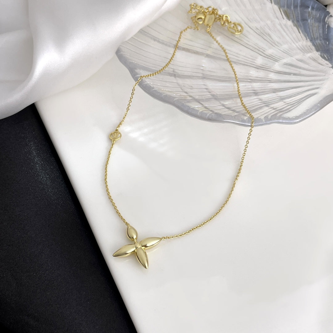 [Vellora Opalyn]LOUISETTE GOLD NECKLACE