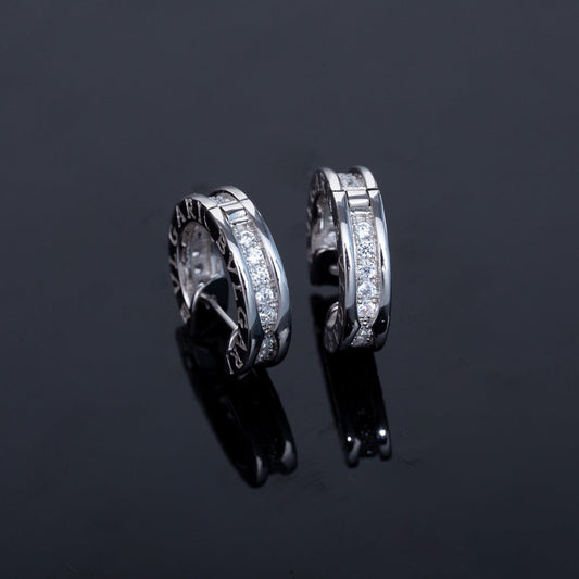 [Vellora Opalyn]ZERO 1 MINI SILVER DIAMOND EARRINGS