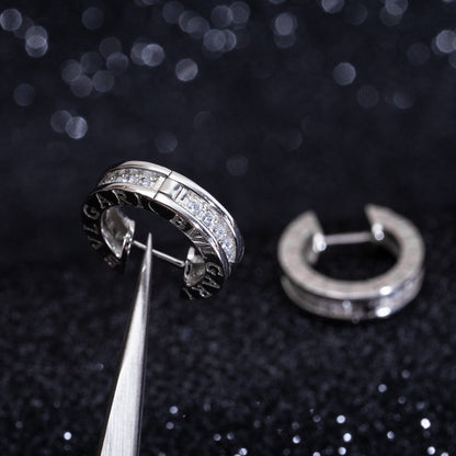 [Vellora Opalyn]ZERO 1 MINI SILVER DIAMOND EARRINGS