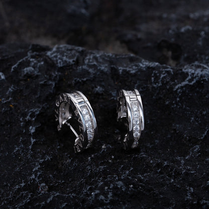 [Vellora Opalyn]ZERO 1 MINI SILVER DIAMOND EARRINGS