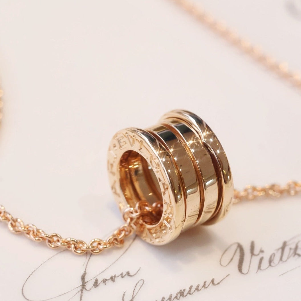 [Vellora Opalyn]ZERO 1 PINK GOLD NECKLACE