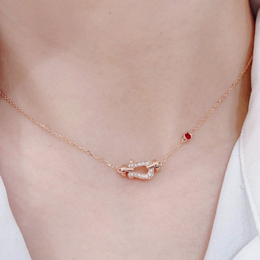 [Vellora Opalyn]FORCE 10 DIAMOND PINK GOLD NECKLACE