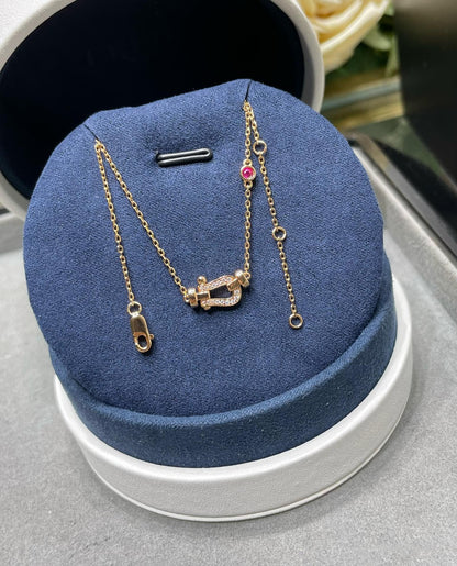 [Vellora Opalyn]FORCE 10 DIAMOND PINK GOLD NECKLACE