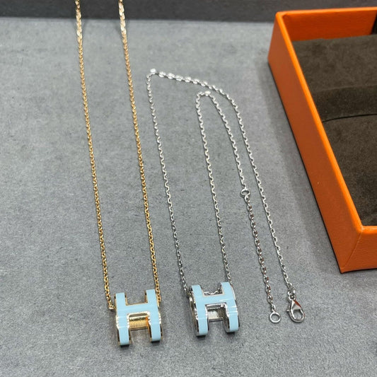 [Vellora Opalyn]POP H SKY BLUE NECKLACE