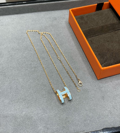 [Vellora Opalyn]POP H SKY BLUE NECKLACE