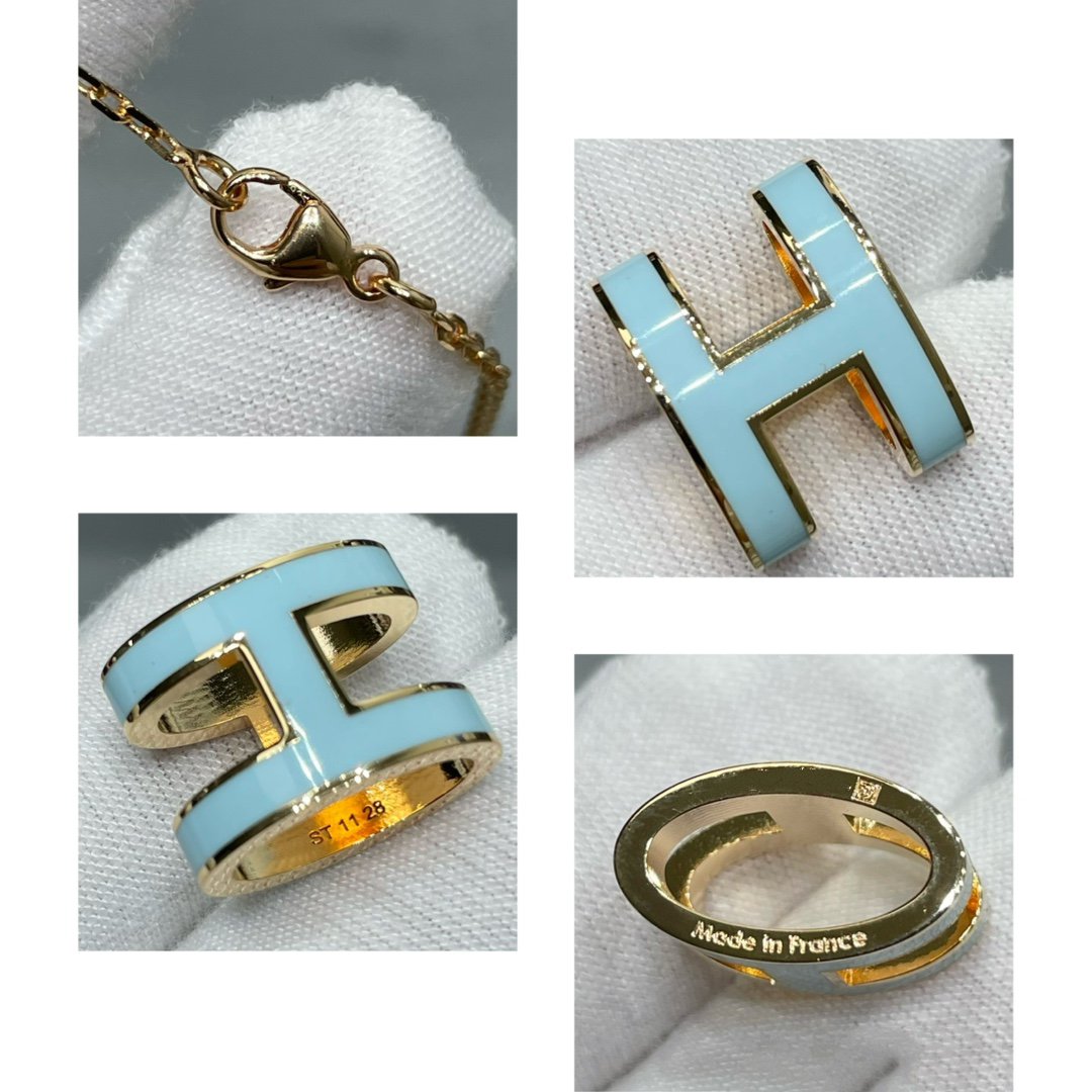 [Vellora Opalyn]POP H SKY BLUE NECKLACE