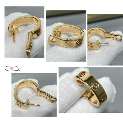 [Vellora Opalyn]LOVE 5.5MM EARRINGS