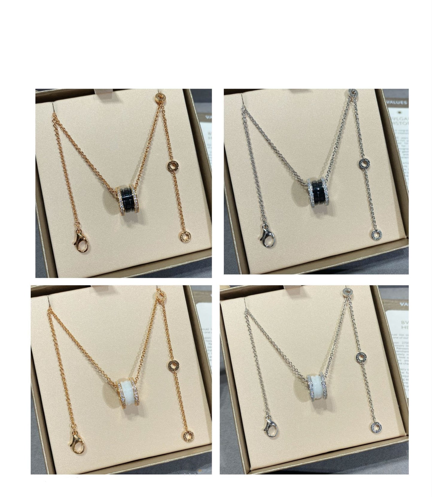 [Vellora Opalyn]ZERO 1 DIAMOND CERAMIC NECKLACE