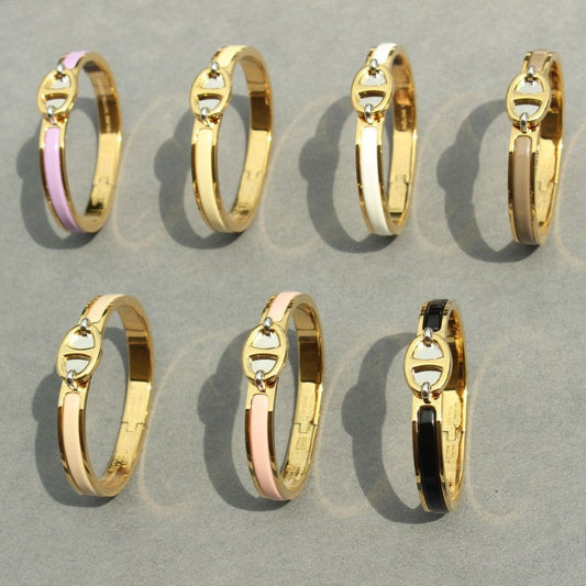 [Vellora Opalyn]CLIC CHAINE GOLD BRACELET
